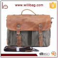 Hot Selling Vintage Customized Satchel Shoulder Bag For Men Canvas Messenger Bag